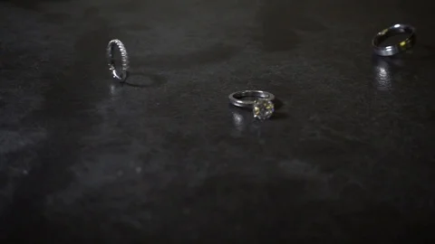 Wedding Rings 06 Stock Footage 104684275