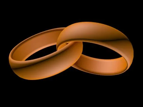 Wedding rings 3D Model