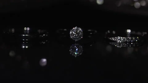 Wedding rings for close-up shot. Stock Footage 156333462