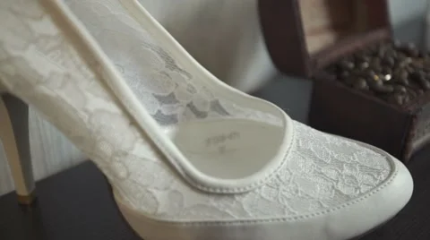 Wedding rings on the coffee beans Stock Footage 56578229