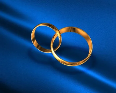 Wedding rings Stock Footage 8646889