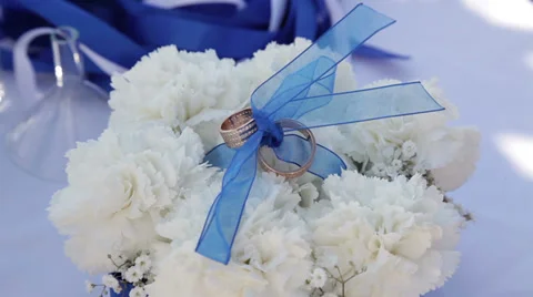 Wedding rings. Stock Footage 31044078
