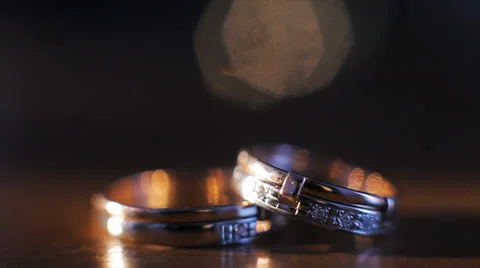 Wedding Rings Stock Footage 36832657