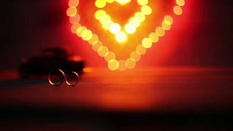 Wedding rings Stock Footage 73939264