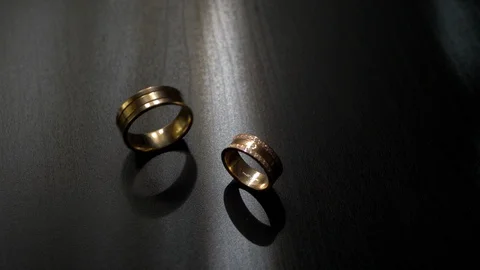 Wedding rings Stock Footage 101571211