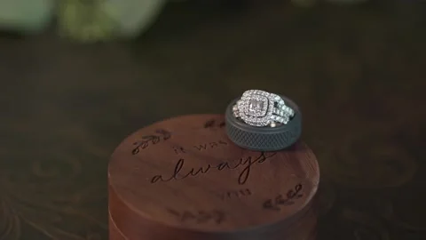 Wedding Rings Stock Footage 135755755