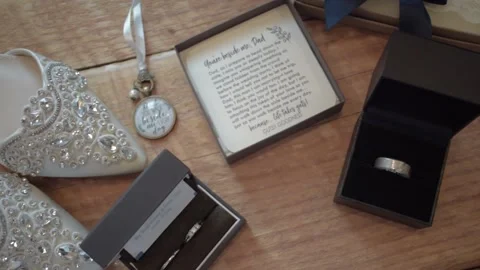 Wedding rings Stock Footage 144190515