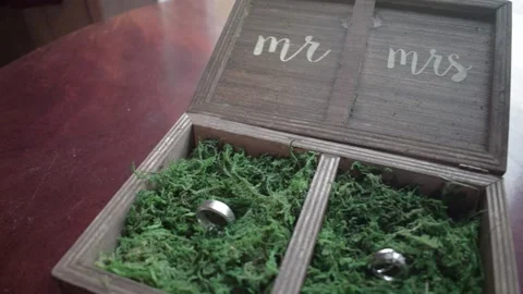 Wedding rings Stock Footage 144190526