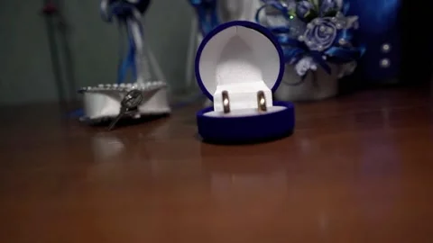Wedding rings Stock Footage 169531853