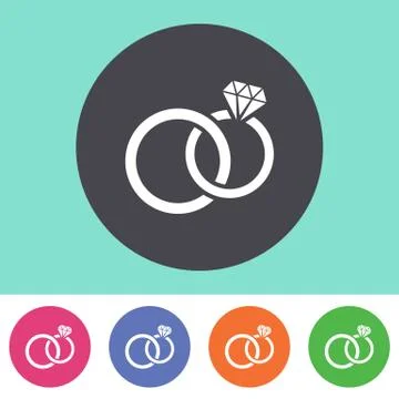 Wedding rings icon イラスト素材