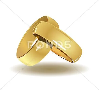 Wedding rings Stock Illustration