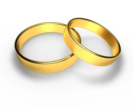 Wedding rings Stock Illustration
