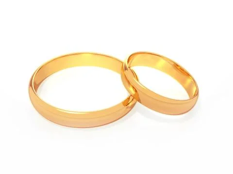Wedding rings Stock Illustration