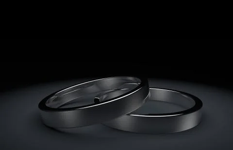 Wedding rings Stock Illustration