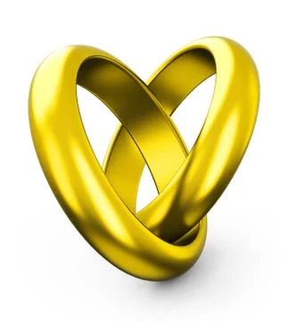 The wedding rings Stock Illustration