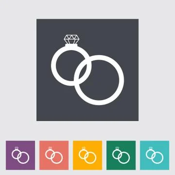 Wedding rings Stock Illustration