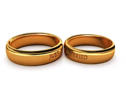 Wedding rings Stock Illustration