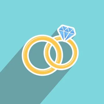 Wedding rings Stock-Illustration