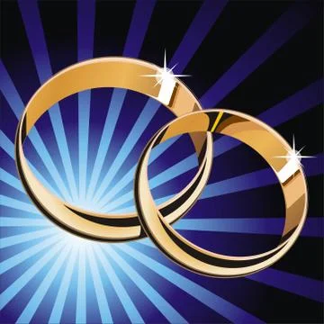 Wedding Rings Stock Illustration