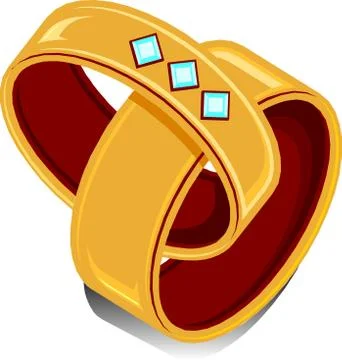 Wedding Rings Stock Illustration