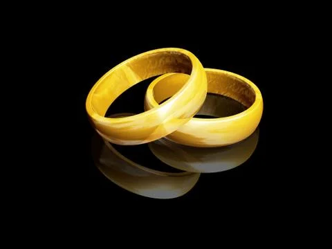 Wedding rings Stock-Illustration
