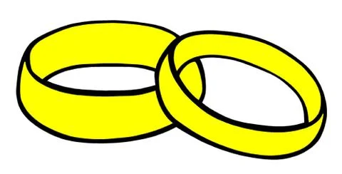 Wedding Rings Stock Illustration