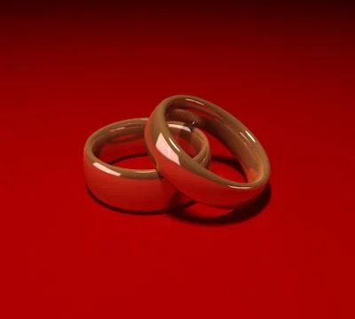 Wedding rings Stock Illustration