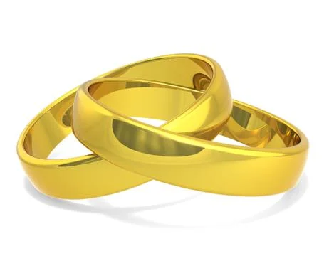 Wedding rings Stock Illustration