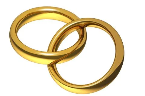 Wedding rings Stock Illustration