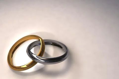 Wedding rings Stock Illustration