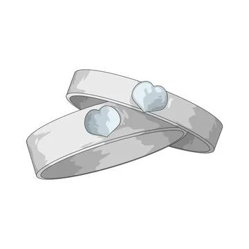 Wedding Rings illustration Stock-Illustration
