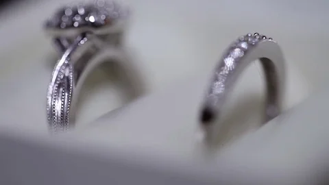 Wedding rings macro Stock Footage 78559931