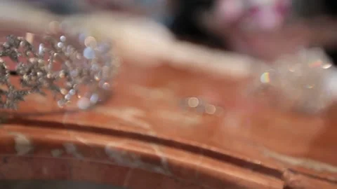 Wedding rings man women married slider rings cinematic close up. Stock Footage 134355953