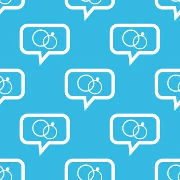 Wedding rings message pattern Stock Illustration
