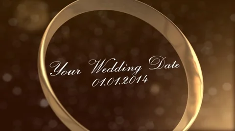 Wedding Rings Opener Stock After Effects