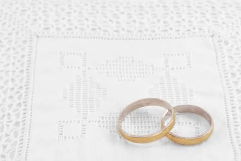 Wedding rings Stock Photos