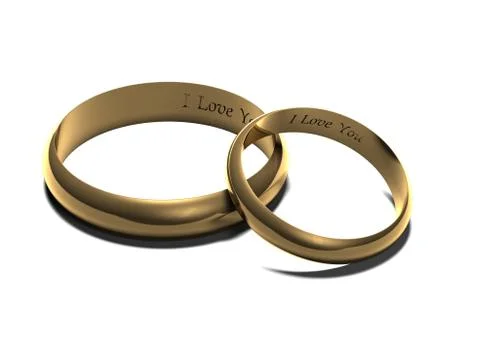 Wedding rings Stock Photos
