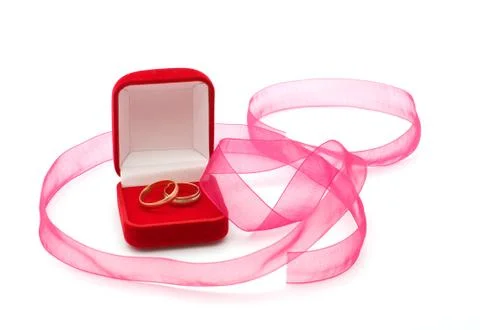 Wedding rings. Stock Photos