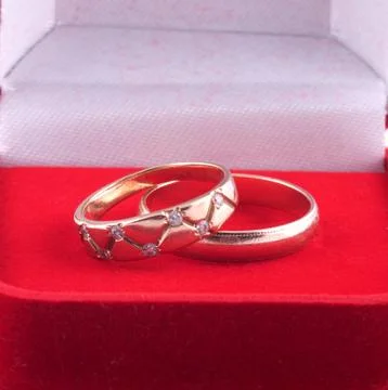 Wedding rings. Stock Photos