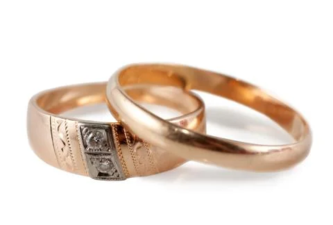 Wedding rings Stock Photos