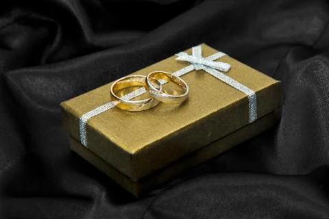 Wedding rings Foto stock