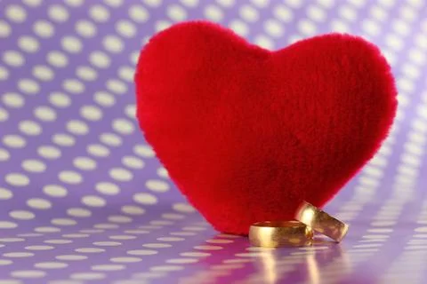 Wedding rings Foto stock