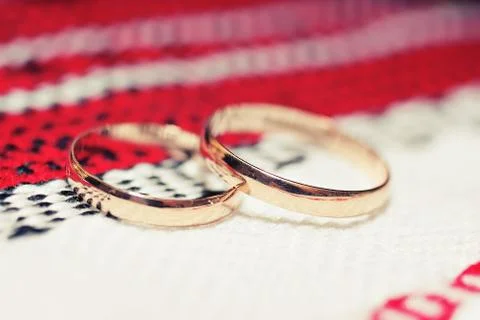 Wedding rings Stock Photos