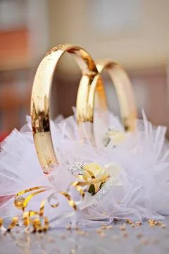 Wedding rings Stock Photos