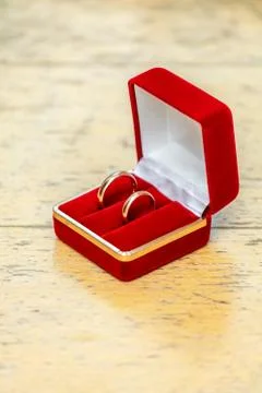 Wedding rings 库存照片