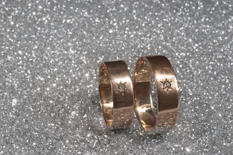 Wedding rings Stock Photos