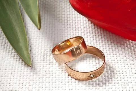 Wedding rings Stock Photos