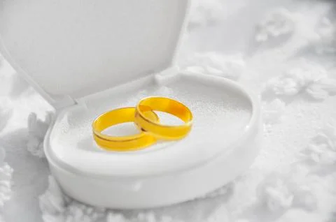 Wedding rings Foto stock