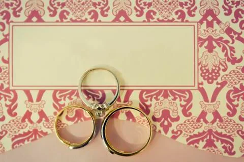 Wedding rings Stock Photos