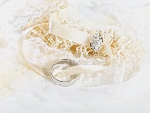 Wedding rings Stock Photos